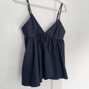 MILLY Women's Italian Wool Gabardine Rosette Top